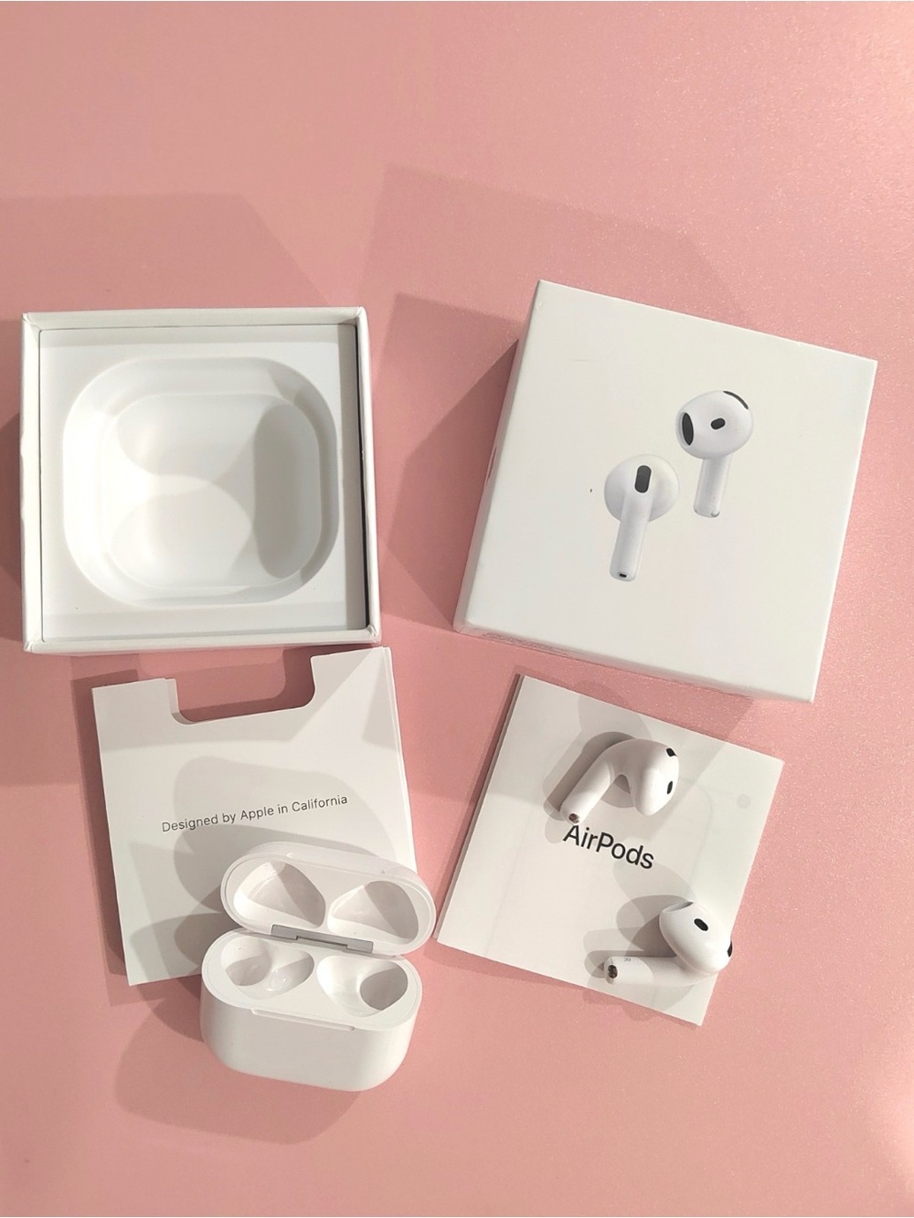 Apple Gen 4 Anc AirPods Wireless  Earbuds with Charging Case